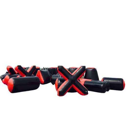 Заводская цена, Лидер продаж, черно-красные надувные пучки для пейнтбола, пейнтбола