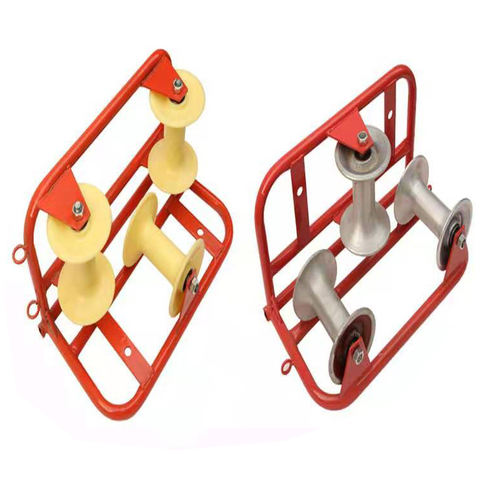 带铝和尼龙轮的电缆滚轮拉辊合金电缆滚轮