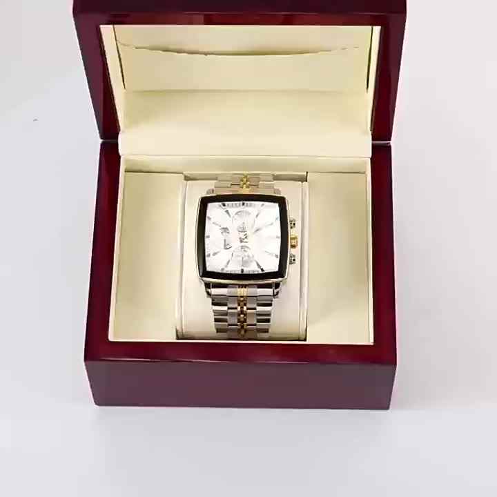 Watch for Man New Luxury Chronograph Stainless Steel Quartz