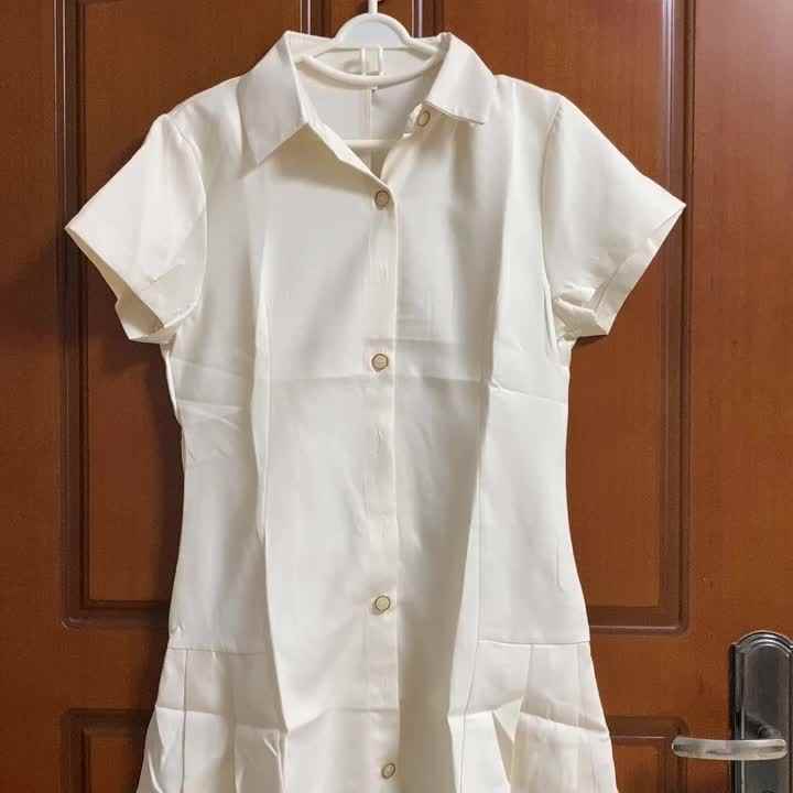 YOXUA Vestido De Manga Larga Con Cuello Alto Para