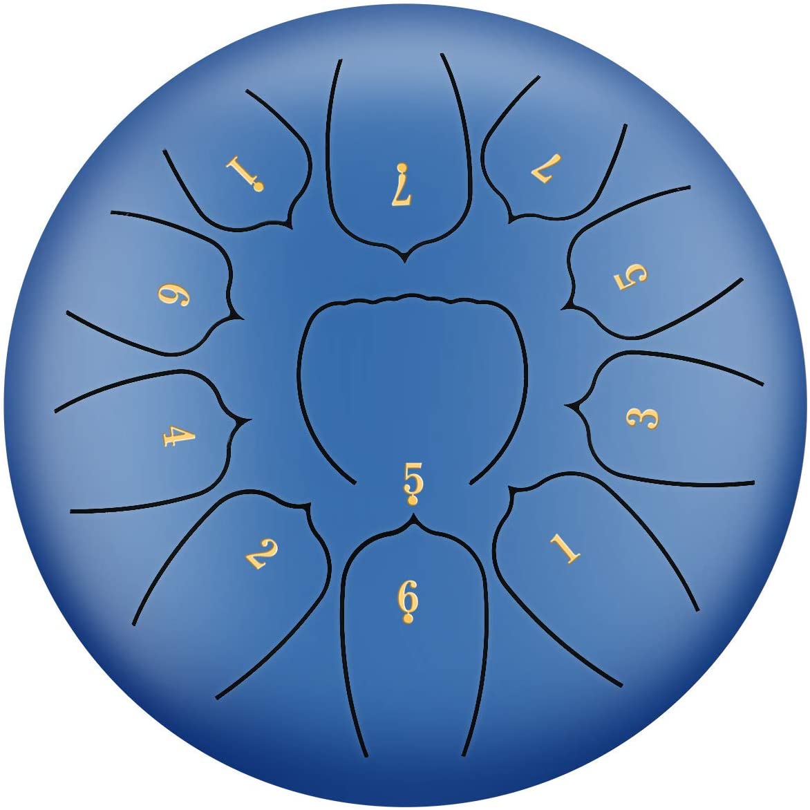 14 дюймовый стальной барабан для языка из углеродистой стали, 15 оттенков, волшебный барабан с 1 парой Маллет + палочки для хранения чемоданов