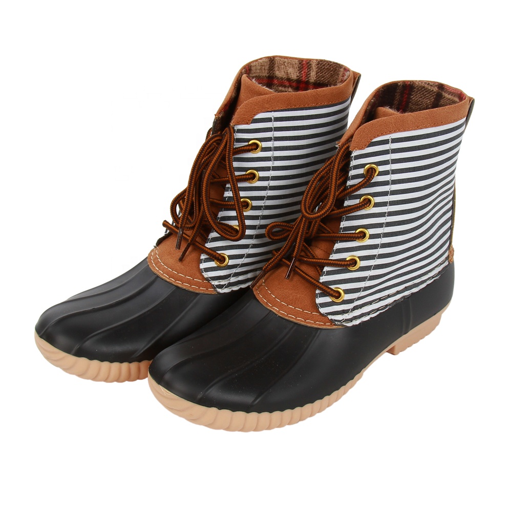 Оптовая Продажа Модные однотонные водонепроницаемый утка Охота сапоги и ботинки для девочек