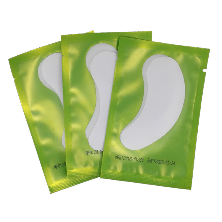 Логотип на заказ Зеленый полиэтиленовый пакет для наращивания ресниц