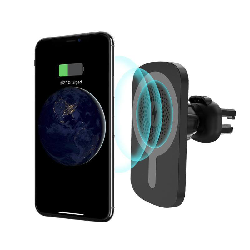 Лидер продаж, приемник для телефона, быстрая Беспроводная usb-зарядка с магнитным автомобильным держателем, беспроводное зарядное устройство