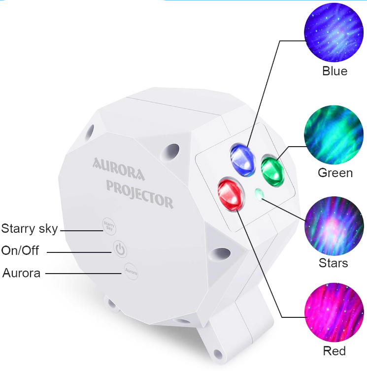 Замечательный очаровательный проектор красивого неба Аврора