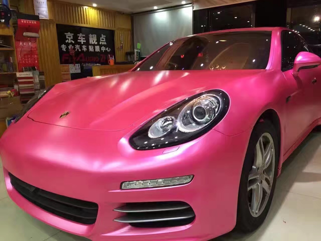 缎面金属铬哑光汽车贴纸包装