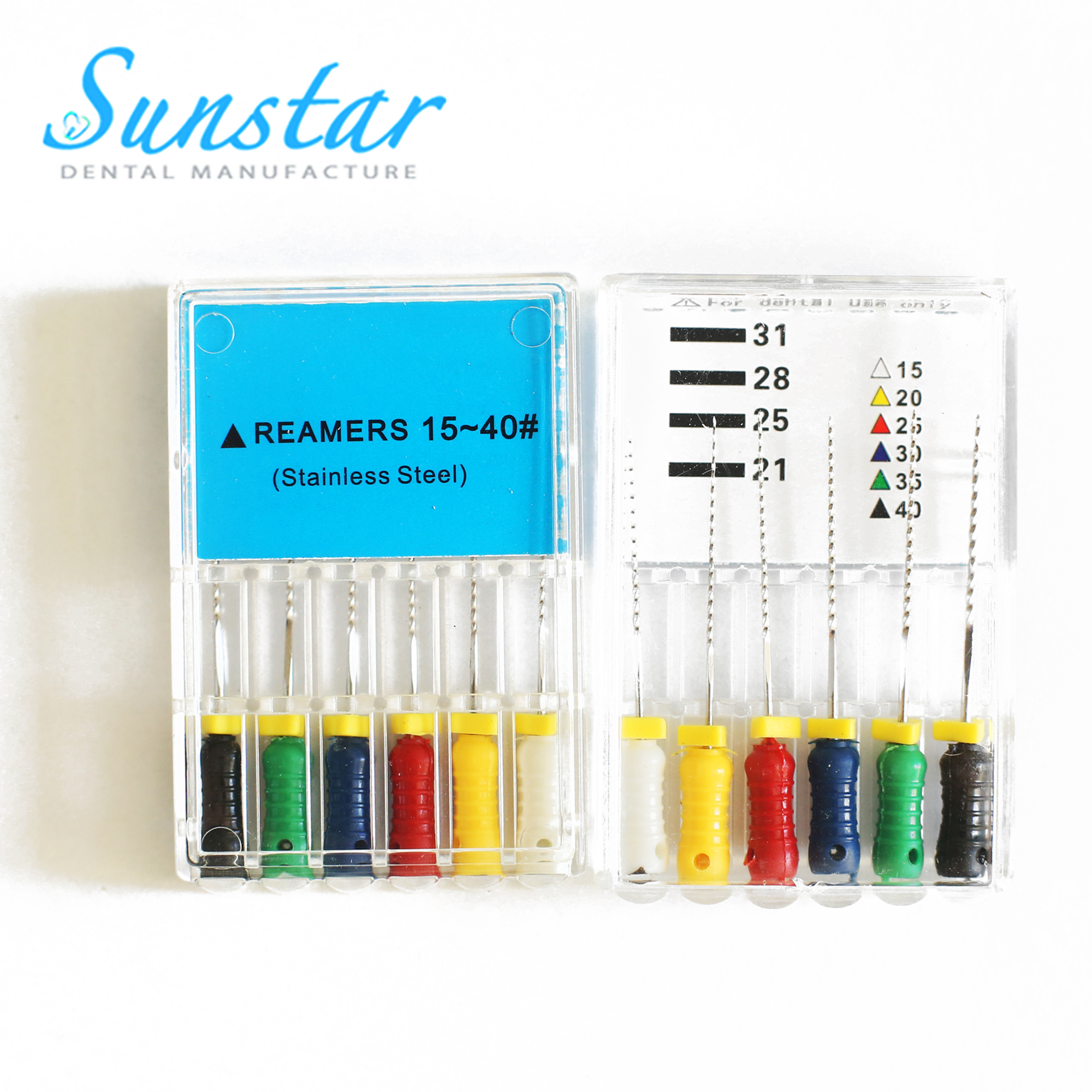 Стоматологическая эндодонтия ручная работа файлы NITI/из нержавеющей стали Reamer Files