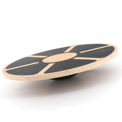 Wood Balance Board with Non-Slip Pad, 39.5cm Diameter