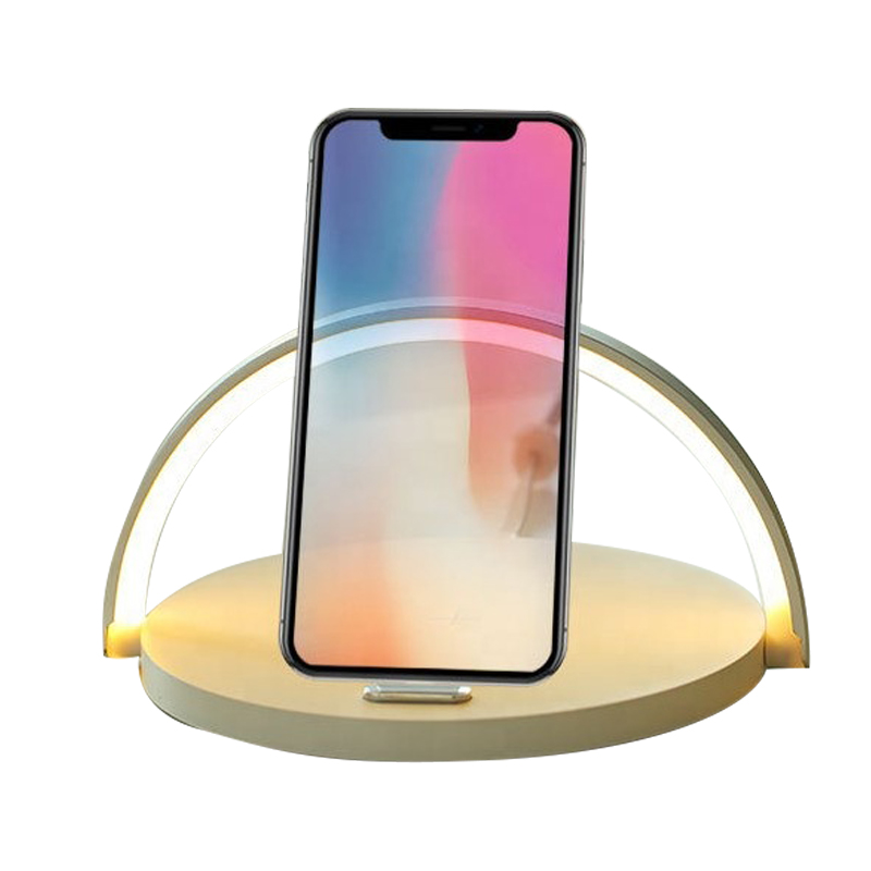 Новые продукты S21 2020 3 в 1 Радужный ночной Светильник Qi подставка для быстрой зарядки Настольная лампа для телефона держатель для беспроводного зарядного устройства