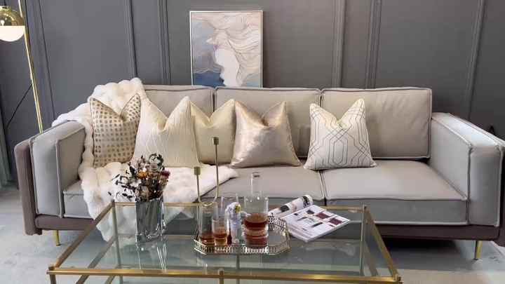 Textured Striped Satin Throw Pillow Cover 18x18 Inch For Sofa