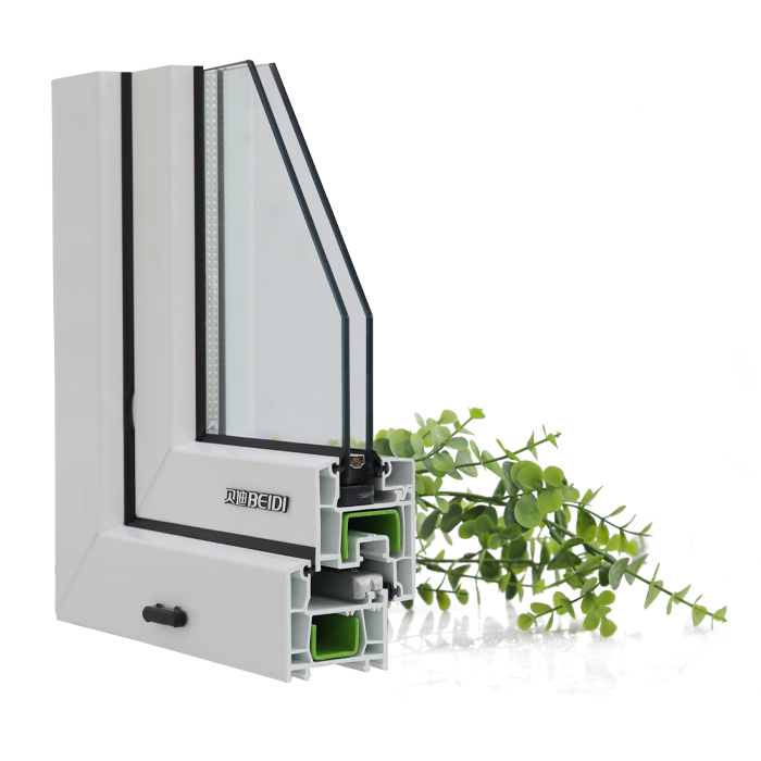 Wind Resistance Wind-proof UPVC Windows and Doors PVC Safty Windows profile