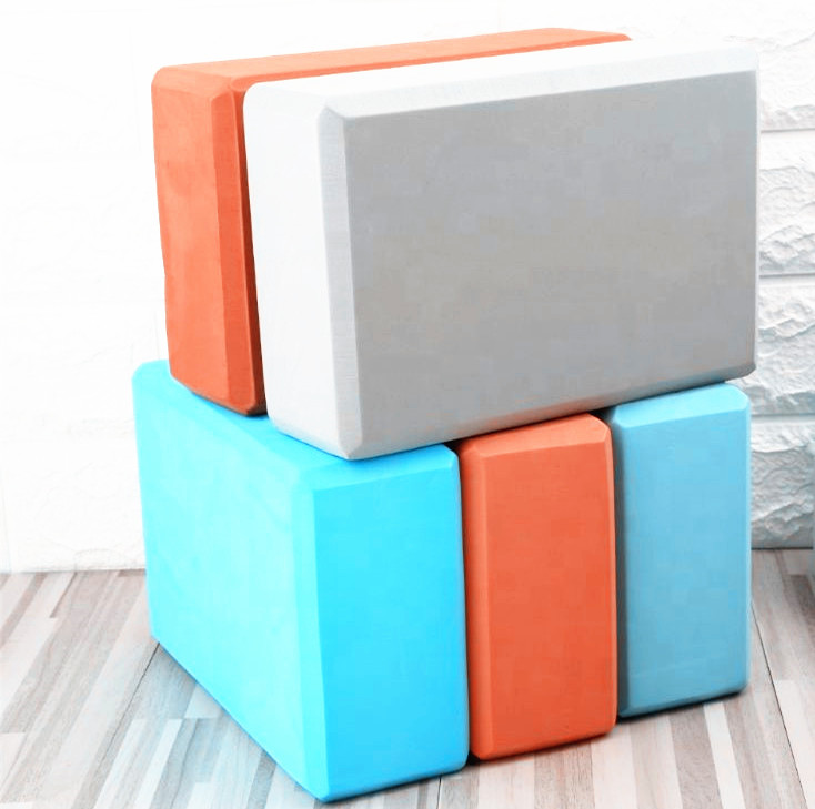 Оптовая продажа Аксессуары для йоги высокой плотности EVA безвкусные Нескользящие пользовательские логотип Йога блок