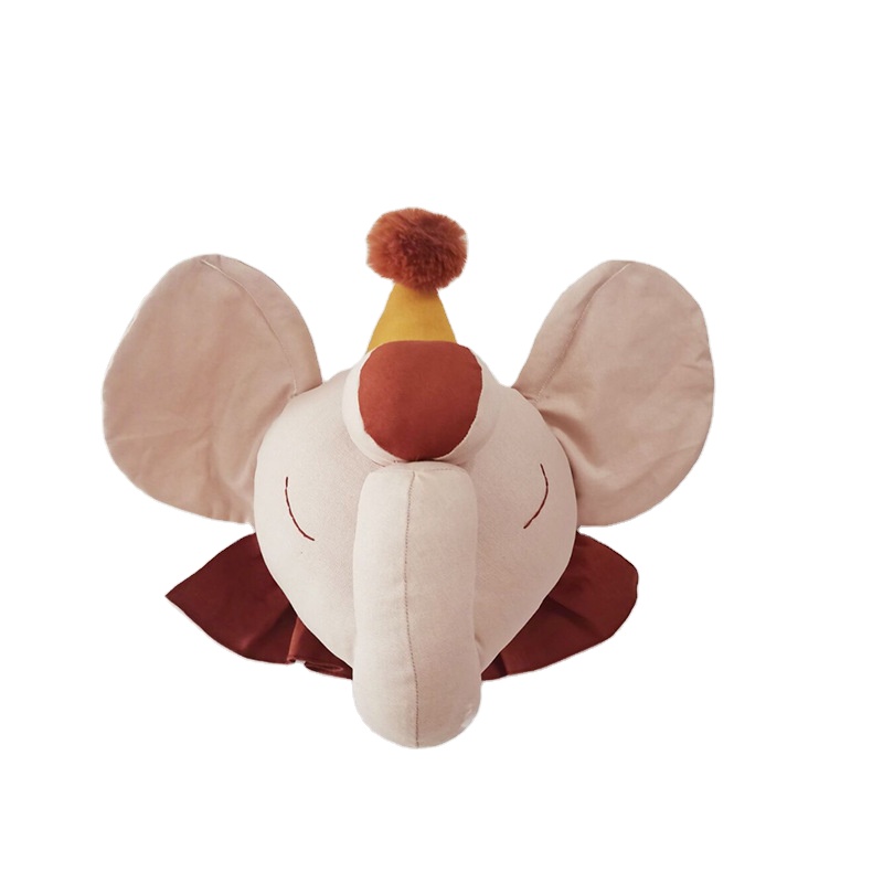 Настенное украшение в скандинавском стиле, 3D креативная детская комната, подвесная голова слона в виде животного