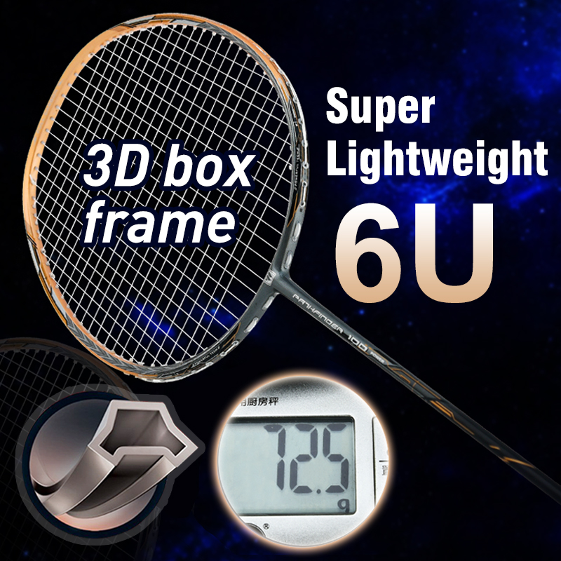 WHIZZ Badminton Racket Ultra-High Modulus Graphite 85g 24lbs with Bag//Grip