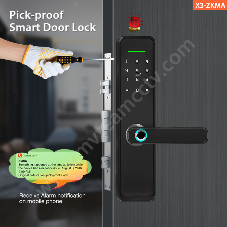 Google Home Alexa Zigbee Tuya Smart Lock Door Thumbprint Biometric  Intelligent Electronic Fingerprint WiFi TTLock Tuya Door Lock