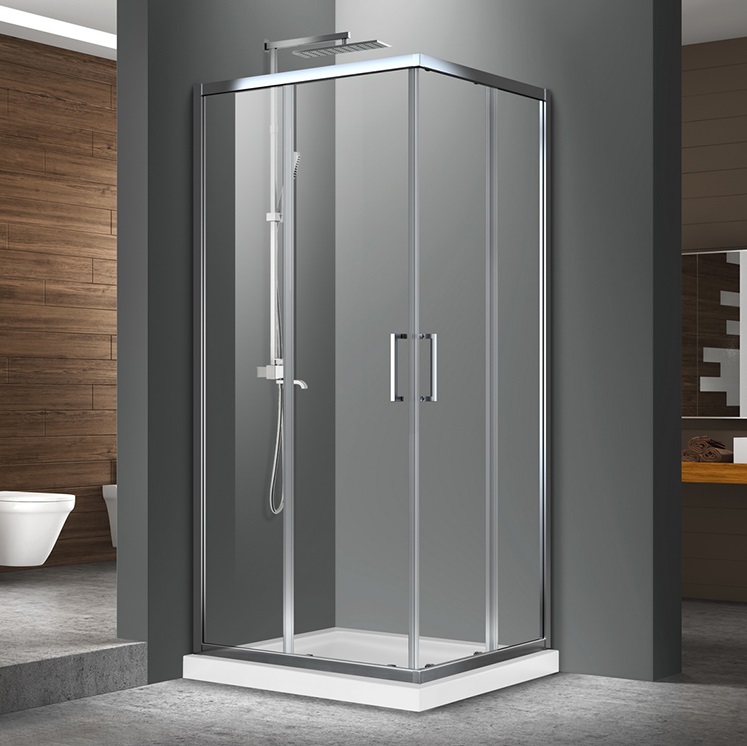 SHOWER SCREEN SHOWER DOOR ENCLOSURE STIPPLED GLASS 2 SLIDING DOORS 1800MM SHOWER SCREEN SHOWER DOOR ENCLOSURE STIPPLED GLASS 2 SLIDING DOORS 1800MM
