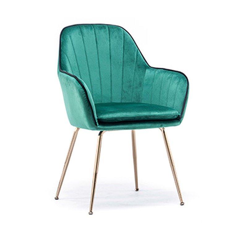 k & b豪华天鹅绒软垫金腿躺椅沙发设计重音天鹅绒椅子 - buy lounge