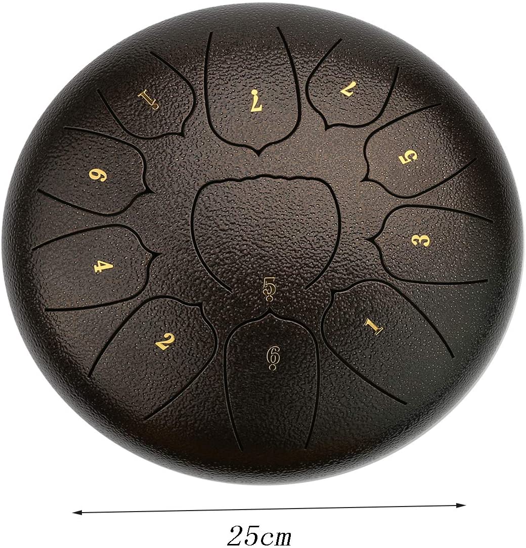 12 дюймовый стальной барабан с язычком, 13 оттенков, воздушный барабан с 1 парой малета + барабан для хранения палочек для заметок