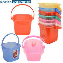Square Water Bucket 6 Liter with Handle