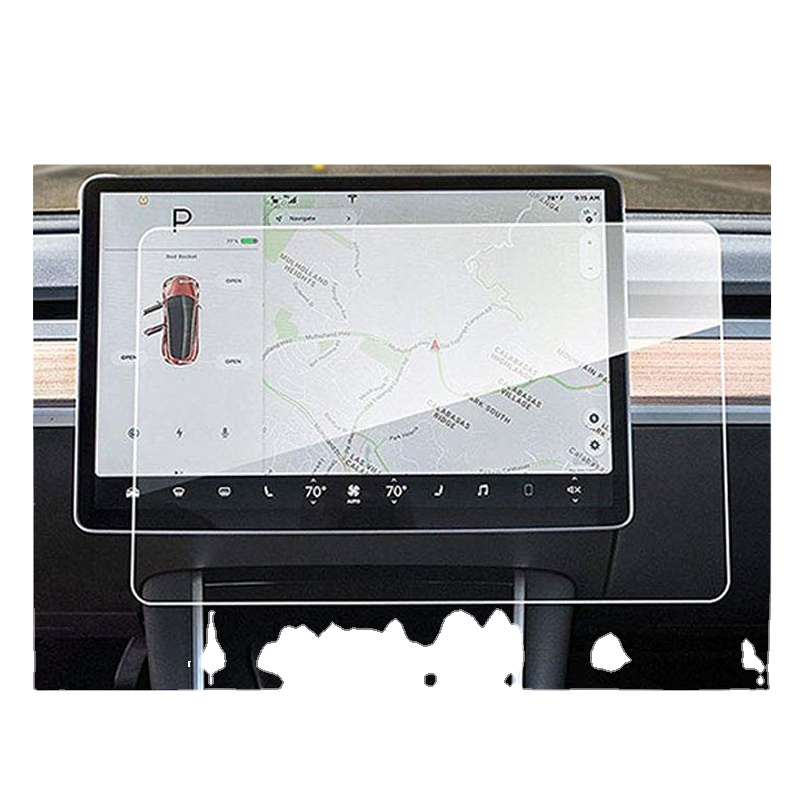 Закаленное стекло твердостью 9H для автомобильной навигации, Защита экрана для Tesla Model 3 15 дюймов, сенсорное центральное управление
