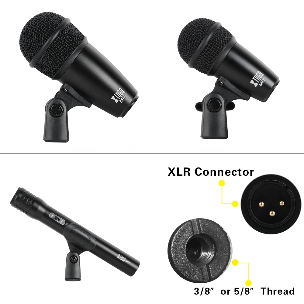 XTUGA MI7 ドラムマイクセット Amazon.co.jp: XTUGA MI7 ドラムマイクセット 7本セット 有線
