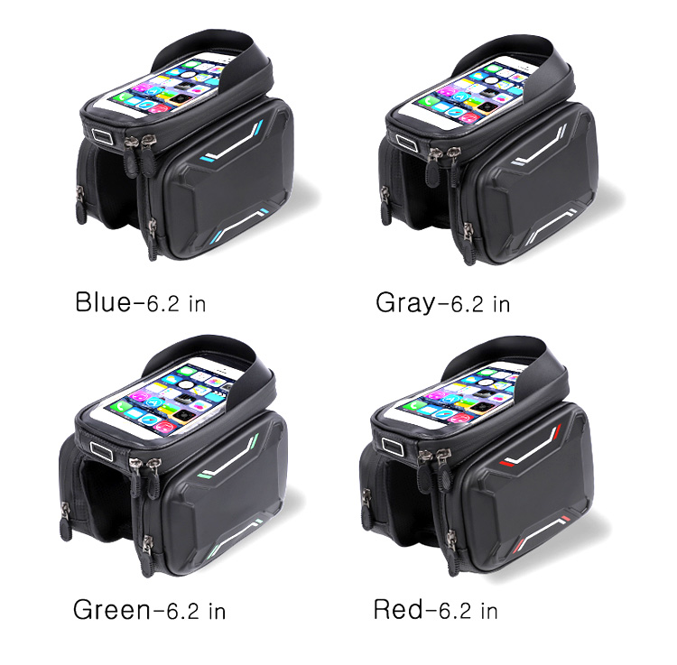 Big Capacity Waterproof Bike Top Bag, Saddle Bag with Phone Pocket