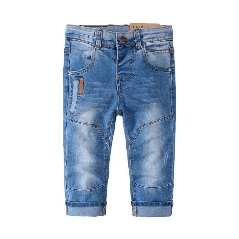 2019 модные хлопковые детские брюки, лидер продаж, шаровары, детские потертые повседневные брюки нового дизайна для малышей