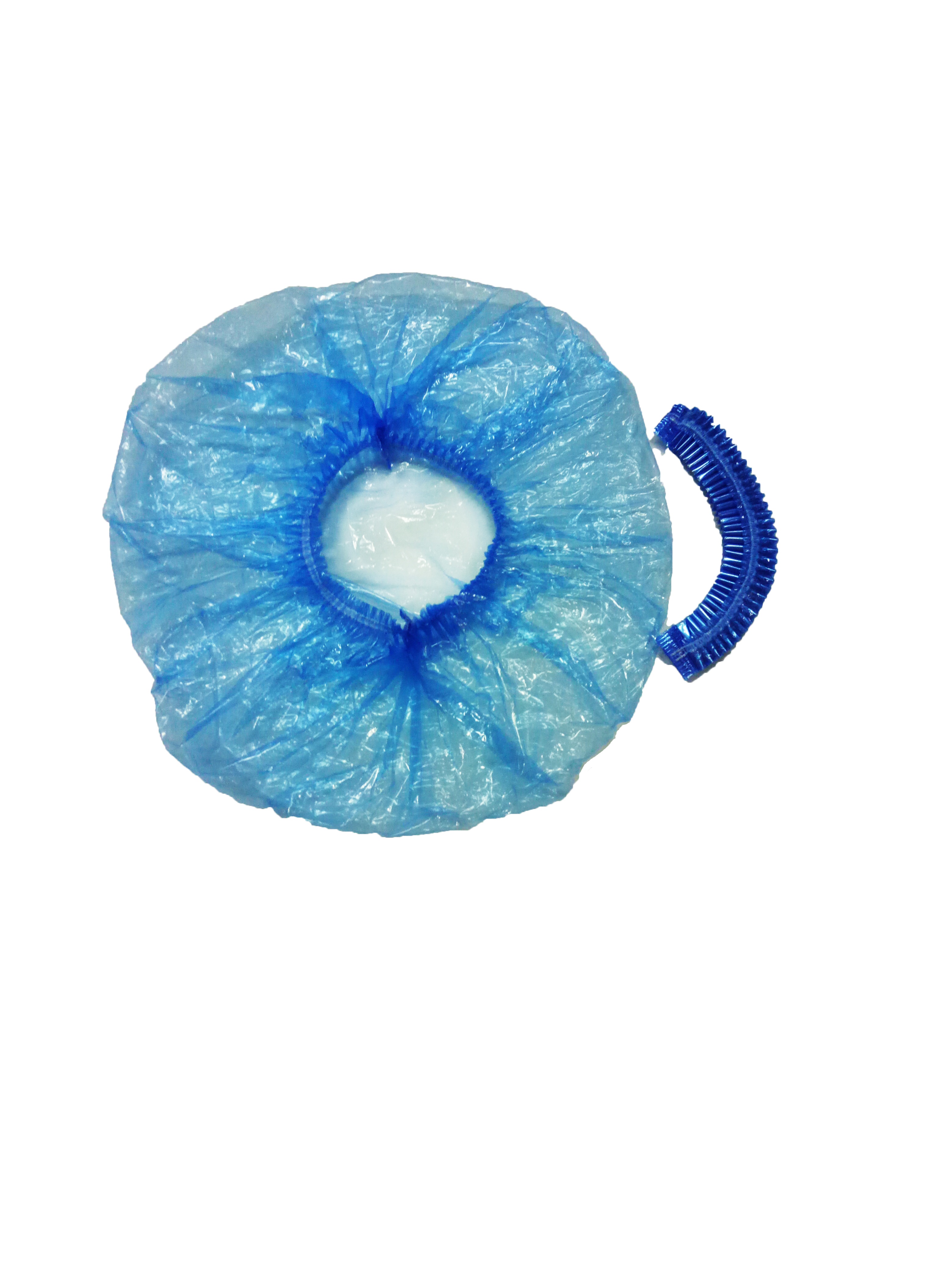 Пластиковая PE большая крышка для душа Прозрачная крышка для головы для отеля