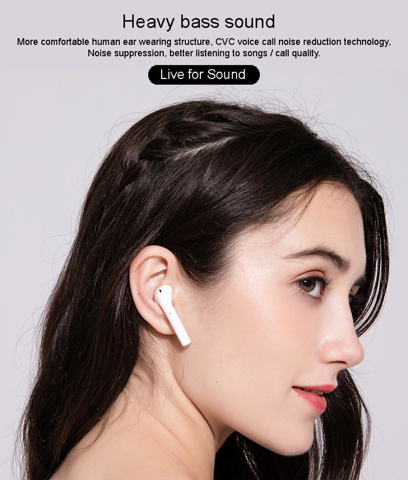i99 Tws Mini Pop-up Wireless Bass Stereo Bluetooth Earphones Tap Control Earbuds with Charging Box for xiaomi PK i30 i80 i200