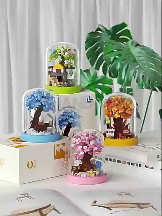 Mini Sakura Four Season Tree House 3D Puzzle - Fun & Learning