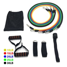 11pcs Latex Resistance Bands Tube with Plastic Hook