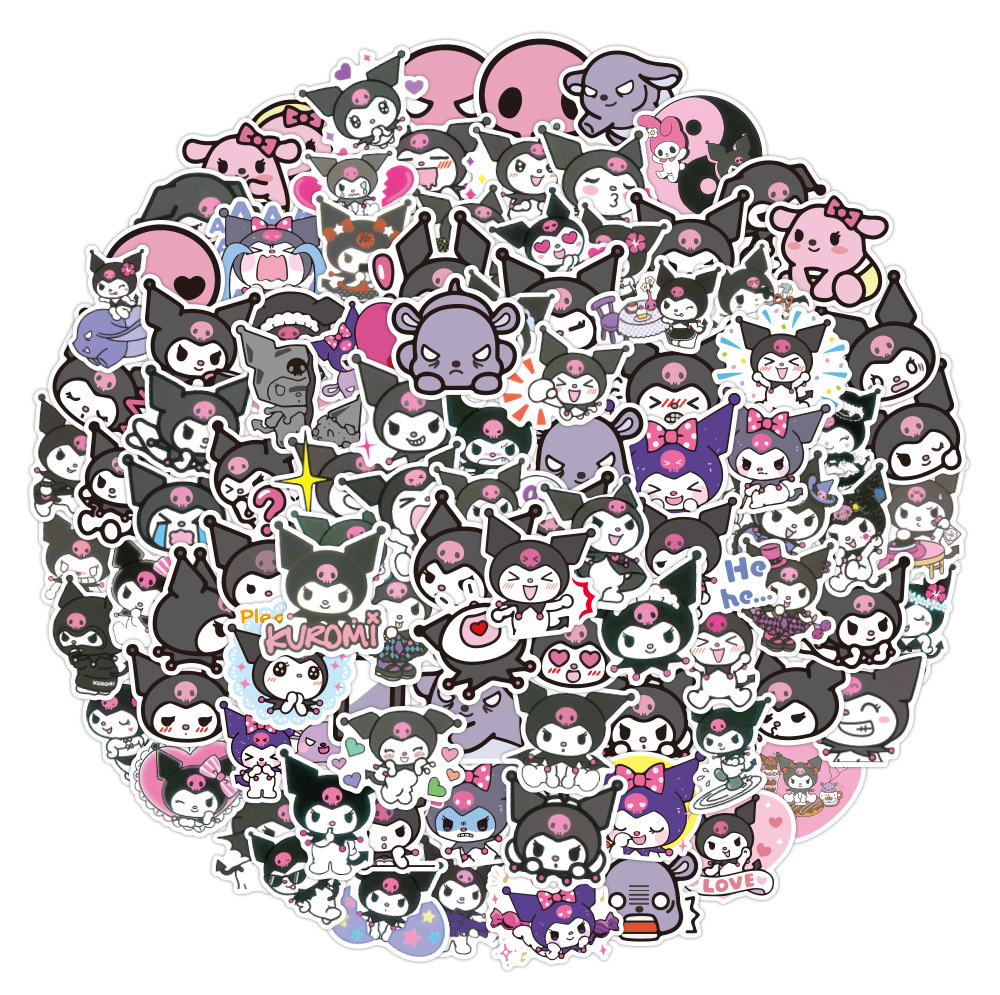 Наклейки Kuromoi мультфильм My Melody и Kuromi kawaii Kuromi наклейки