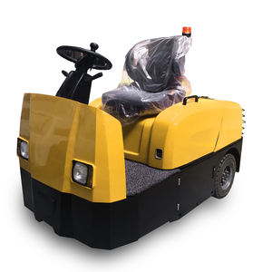 tb06 黄色电动微型车拖拉机拖船与蓄电池接地服务设备