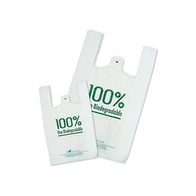 Wholesale custom retail rice restaurant t-shirt plastic packaging roll garbage bag
