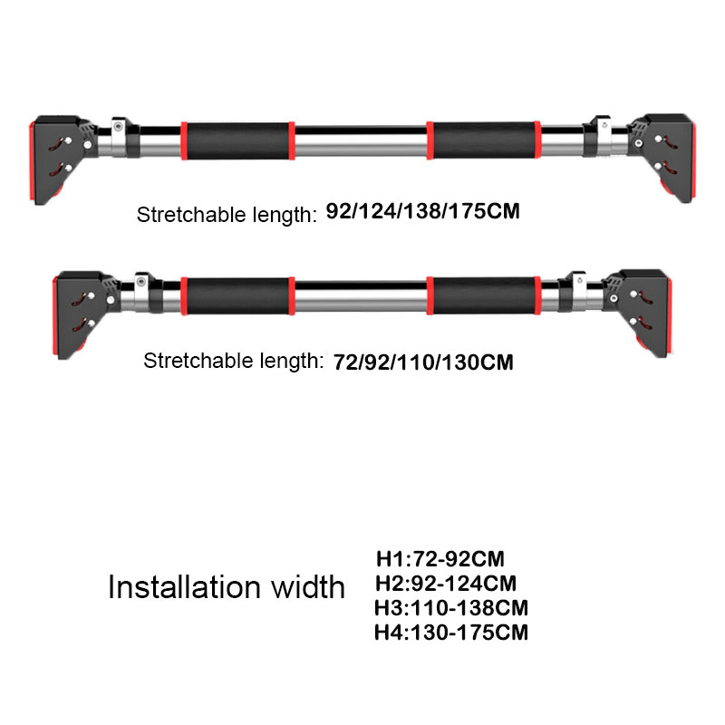 Высокое качество Крытый Бодибилдинг Дверь Тренажерный зал выдвижной бар/подбородок вверх бар без винта легко установить