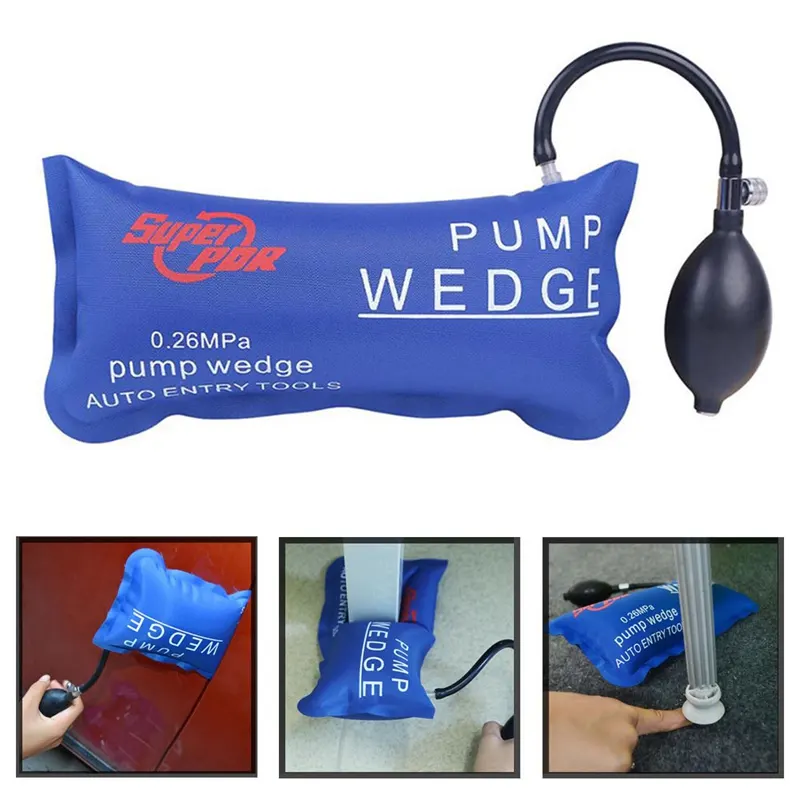 Car Air Pump Wedge Inflatable Hand Pump Car Door Window Shim Tool Kit 200kg TPU