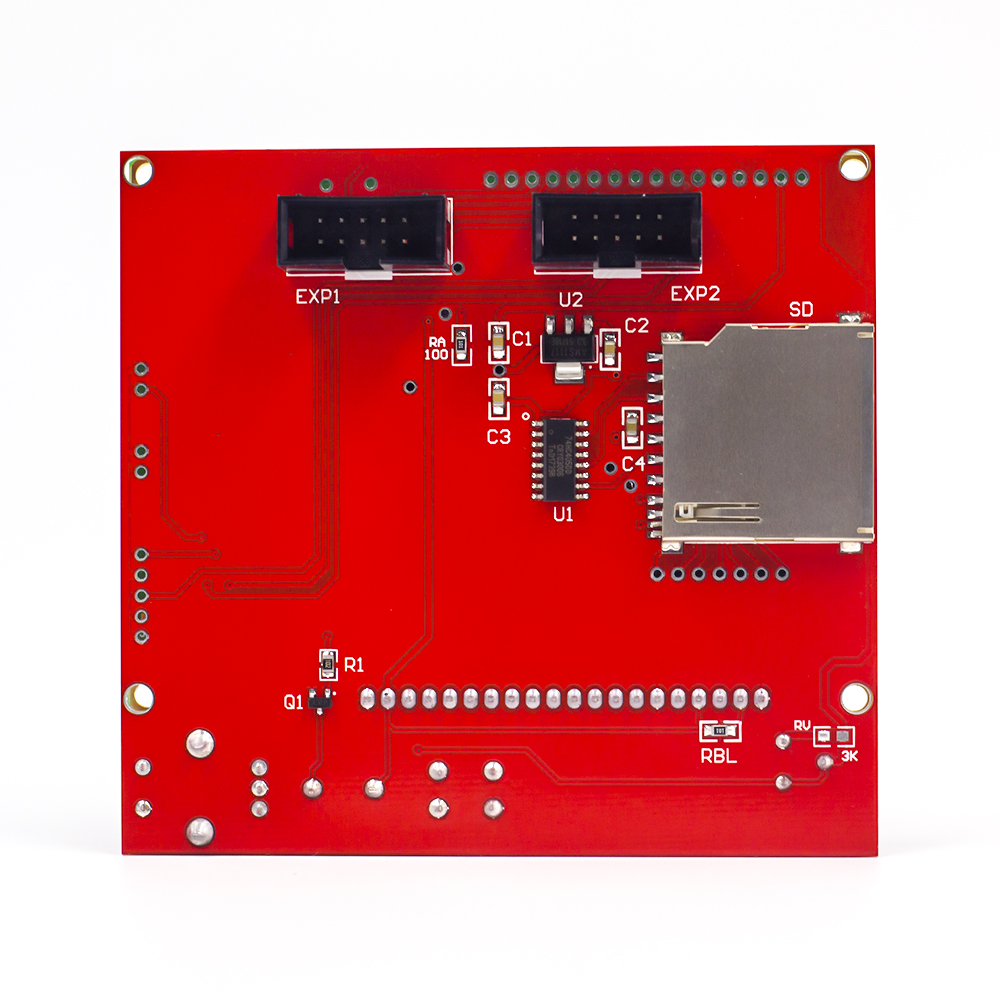 Contrôleur intelligent d'imprimante 3D RAMPS 1.4 LCD 12864 Écran bleu du panneau de commande LCD