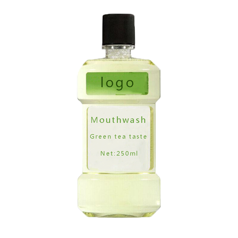 Частная этикетка зеленого чая, гигиена полости рта, глубокое очищение, антибактериальные зуб гигиена полости рта жидкость для полоскания рта