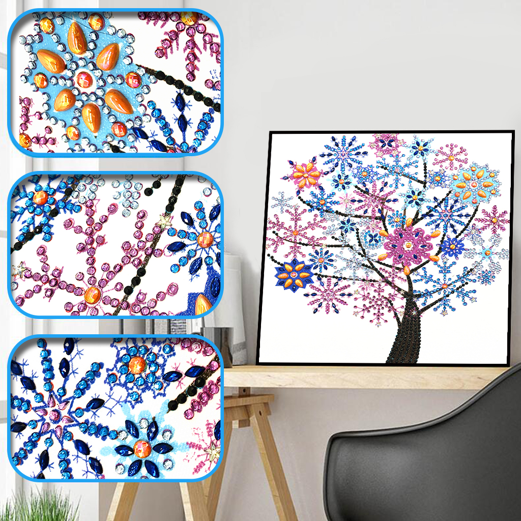 Wholesale diamond painting four seasons tree collection DIY crystal diamond painting 5D special shape diamond painting