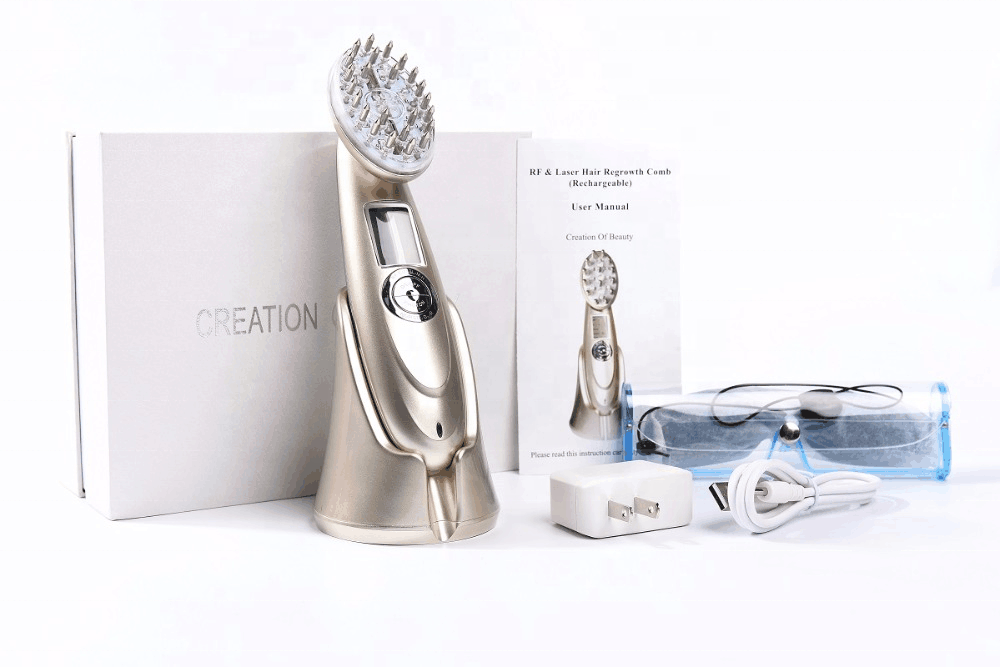 USB-зарядка Photon RF EMS вибрационная лазерная расческа для роста волос