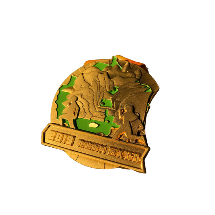 Дизайнерская золотая металлическая медаль 3d из цинкового сплава для марафона, бега, спорта