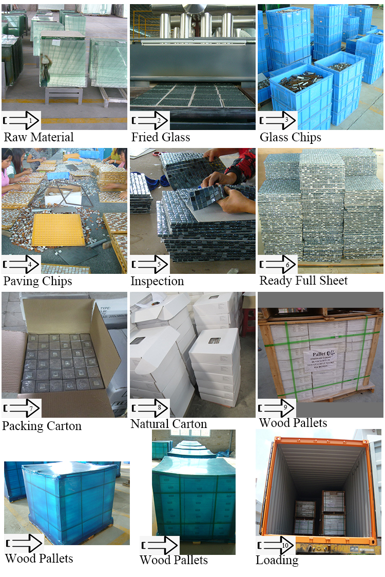 Foshan Factory Mosaic Glass Decorative Lantern Glass Mosaic