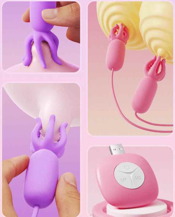 Electric Breast Pump Enlargement Nipple Clamps Massage Vibrator Breast  Stimulator Female Breast Pump Sex Toys for Women