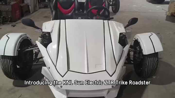 High-Speed ZTR Trike Roadster 10KW Lithium Battery Electric