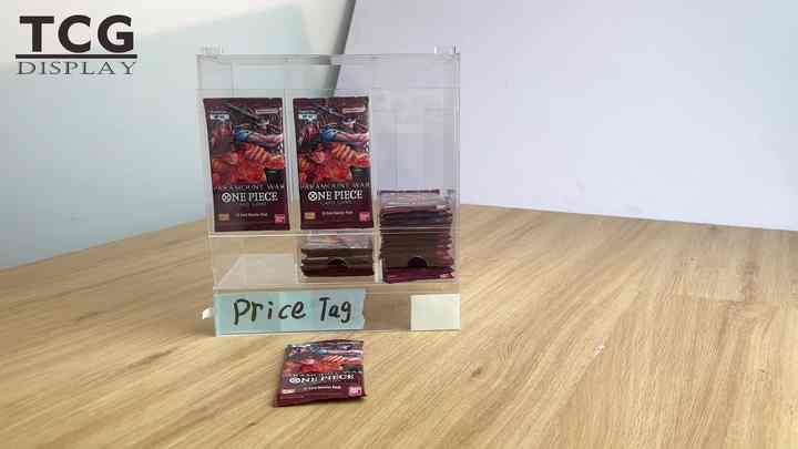 TCG Factory Custom Better Display Clear Acrylic One Piece Card Game - a  Fist of Divine Speed OP-11 Booster Card Pack Dispenser