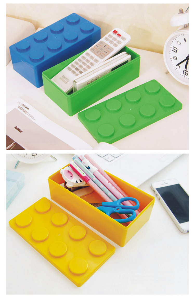 Legoings Office Desktop Storage Box Building Blocks Sundries Box Home Pen Jewelry and Makeup Organize Case