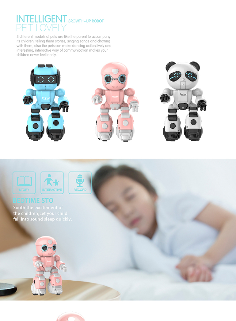 Gifts For Kids Jouet Record Repeat Function Remote Control Robot, Kids Items Jugetes Dance RC Educational Toy Robot With Music