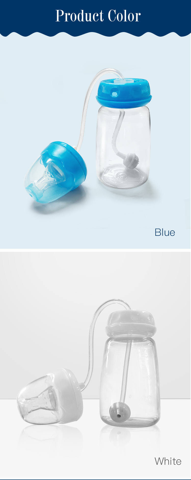 Hands Free Baby Bottle Anti-Colic Self Feeding System Standard baby bottle 5 oz