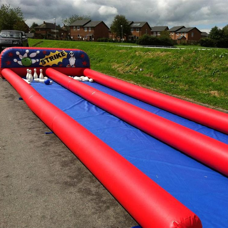 HI 12*4*1 м 0,6 мм ПВХ брезент горячая Распродажа надувные дорожки для боулинга в боулинге по цене Уличное оборудование для боулинга