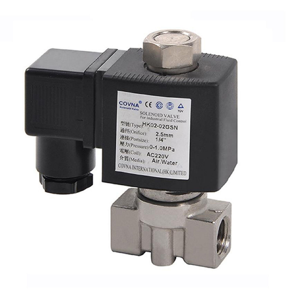 1/" inch Electric Solenoid Valve AC 220V Water Air Gas Air Suspension NC
